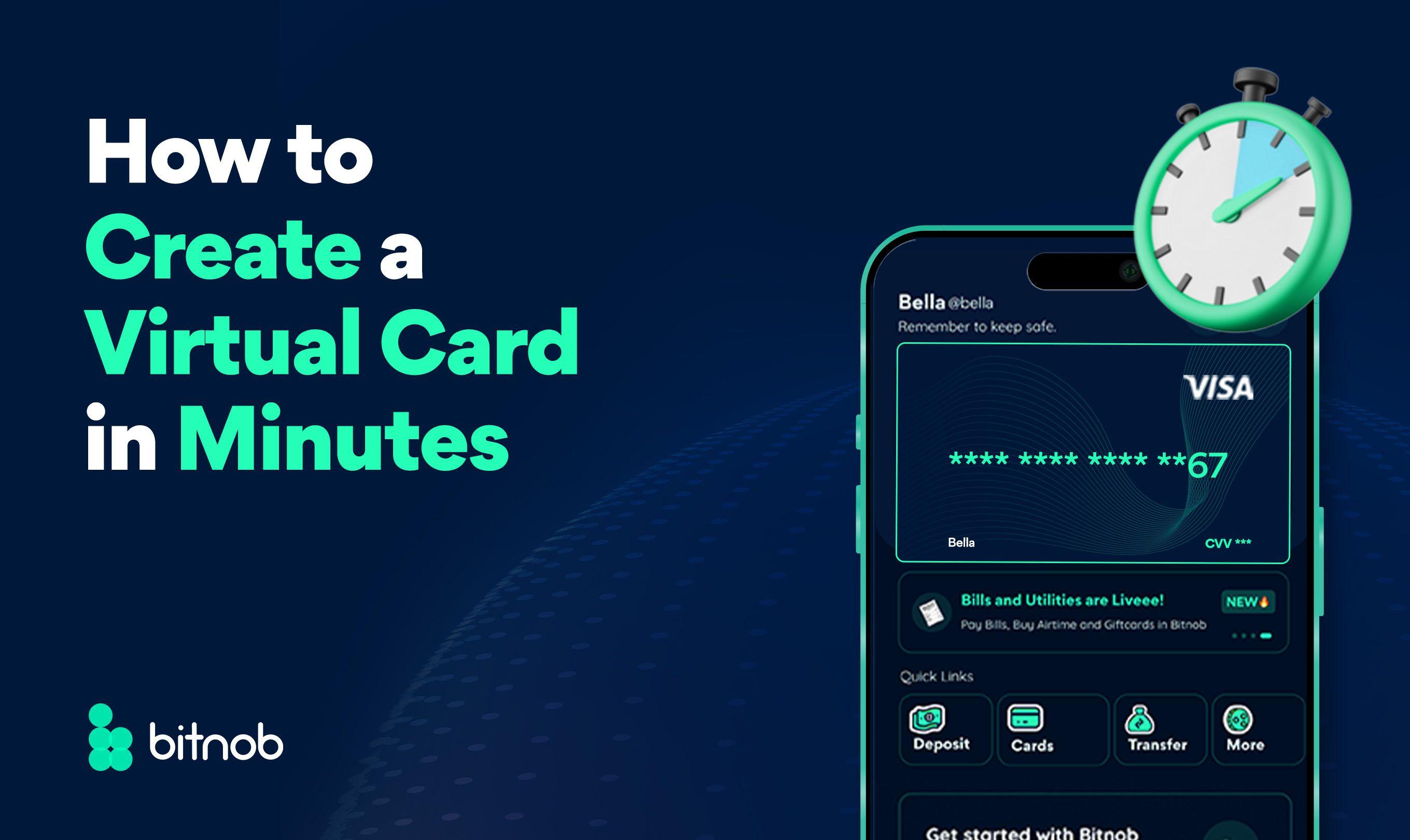 How to Create a Virtual Card in Minutes